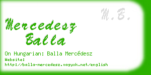 mercedesz balla business card